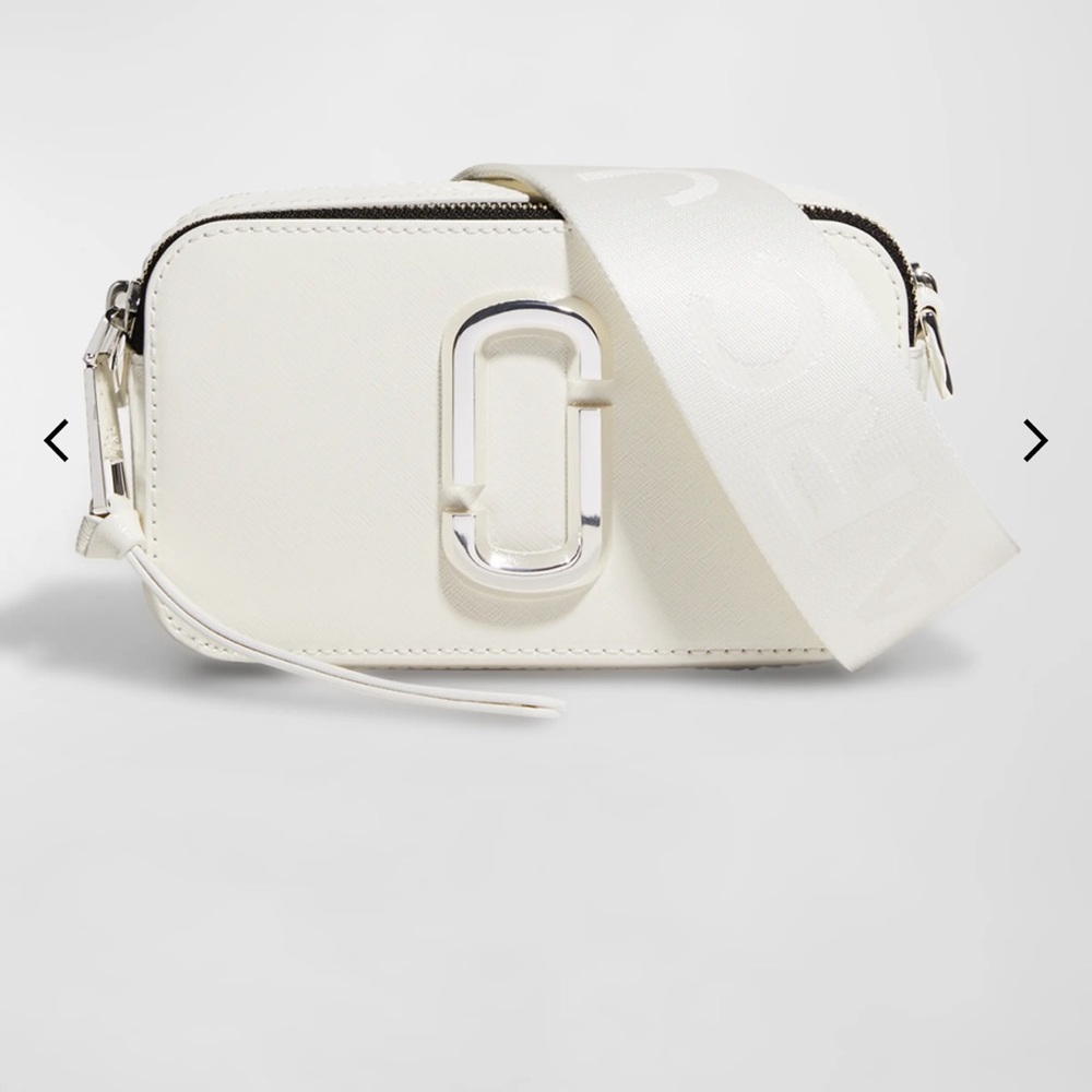 Marc Jacobs White Snapshot Crossbody Bag